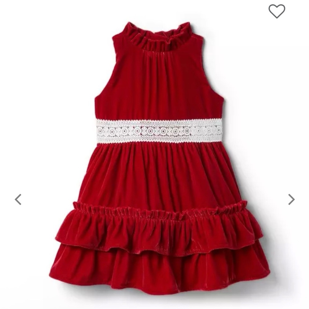Velvet Ruffle Dress size 12 Girls